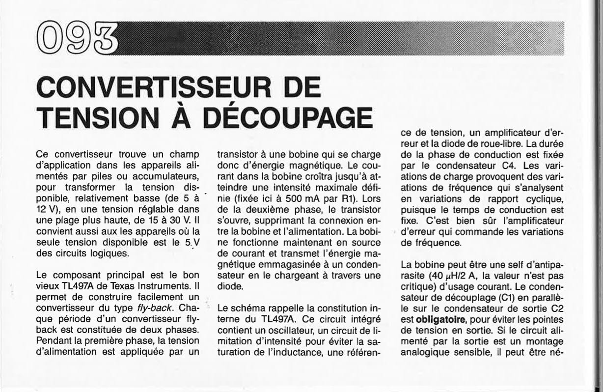 CONVERTISSEUR DE TENSION À DÉCOUPAGE