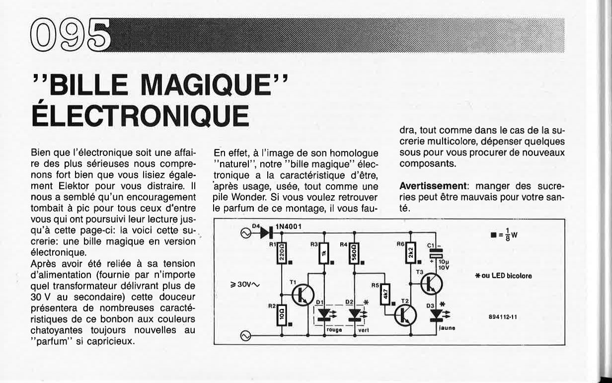 ``BILLE MAGIQUE`` , ELECTRONIQUE