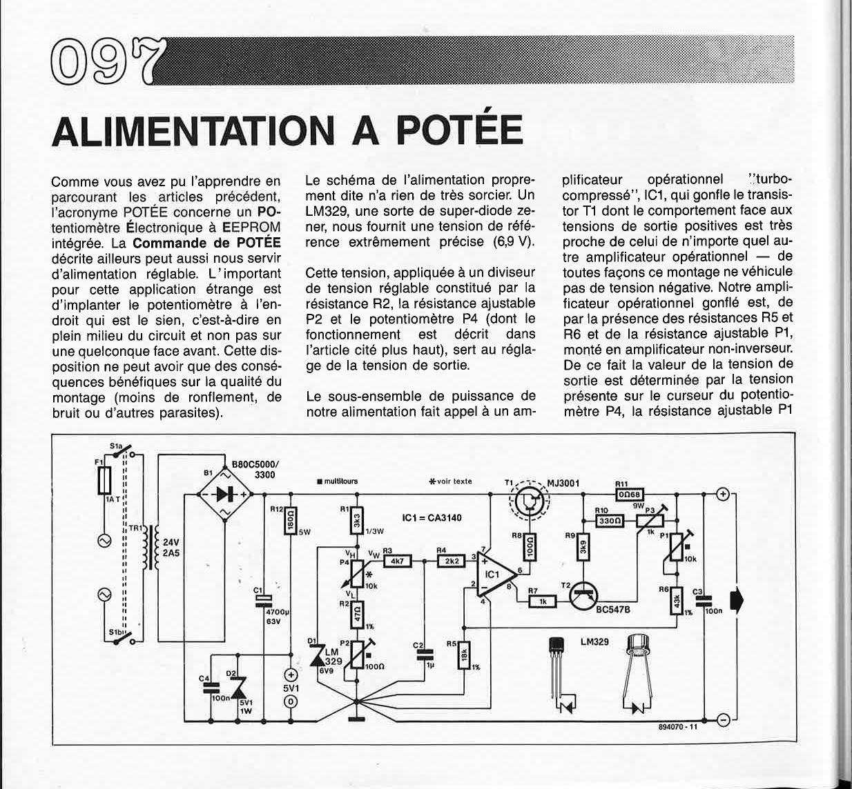 ALIMENTATION A POTÉE