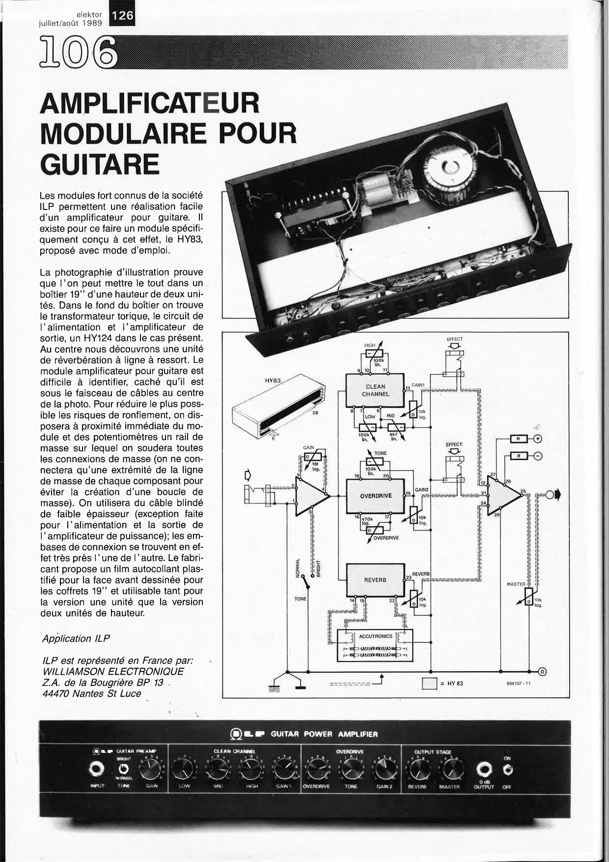 AM,PLIFICATEUR MODULAIRE POUR GUITARE