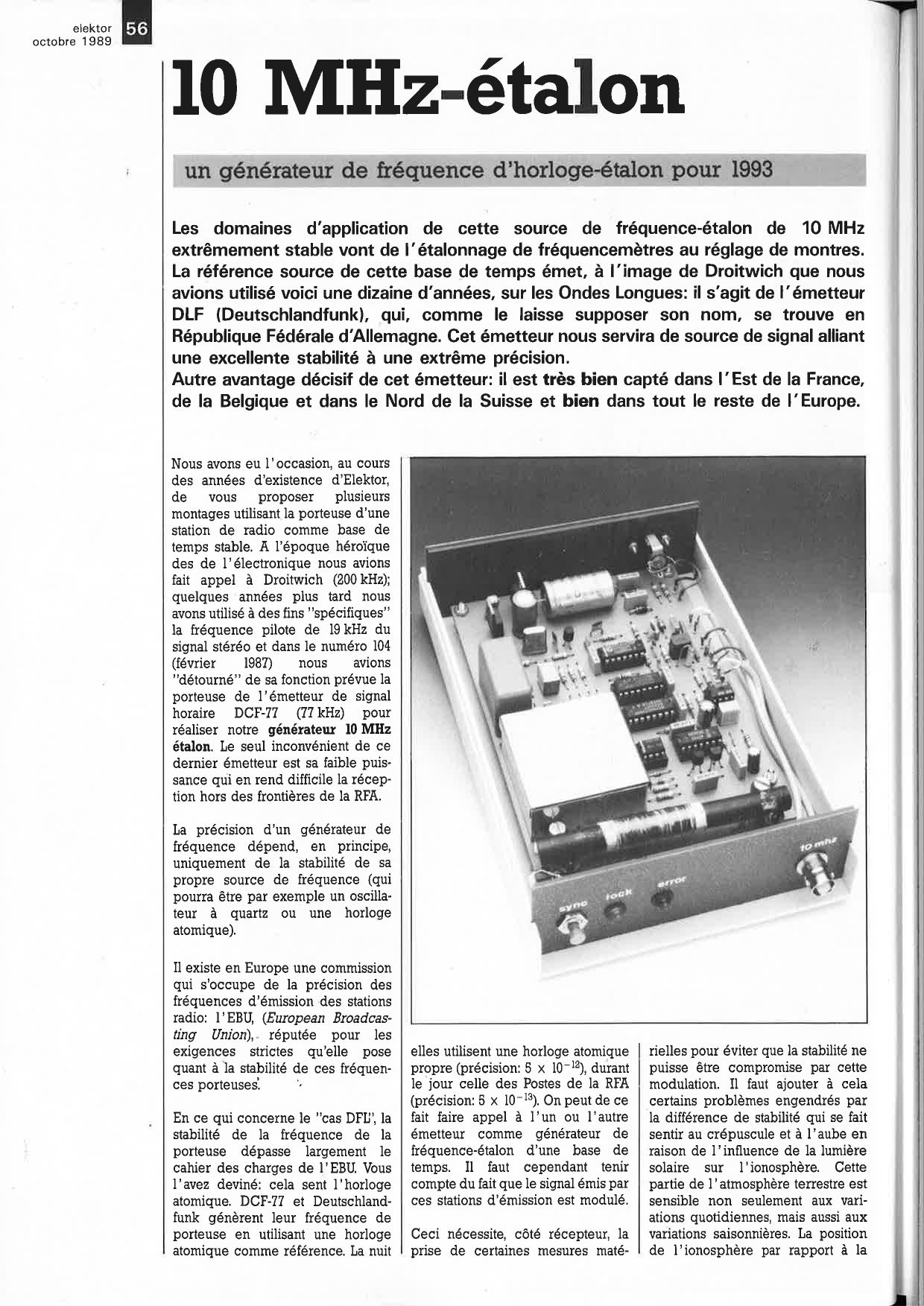 10 MHz-étalon