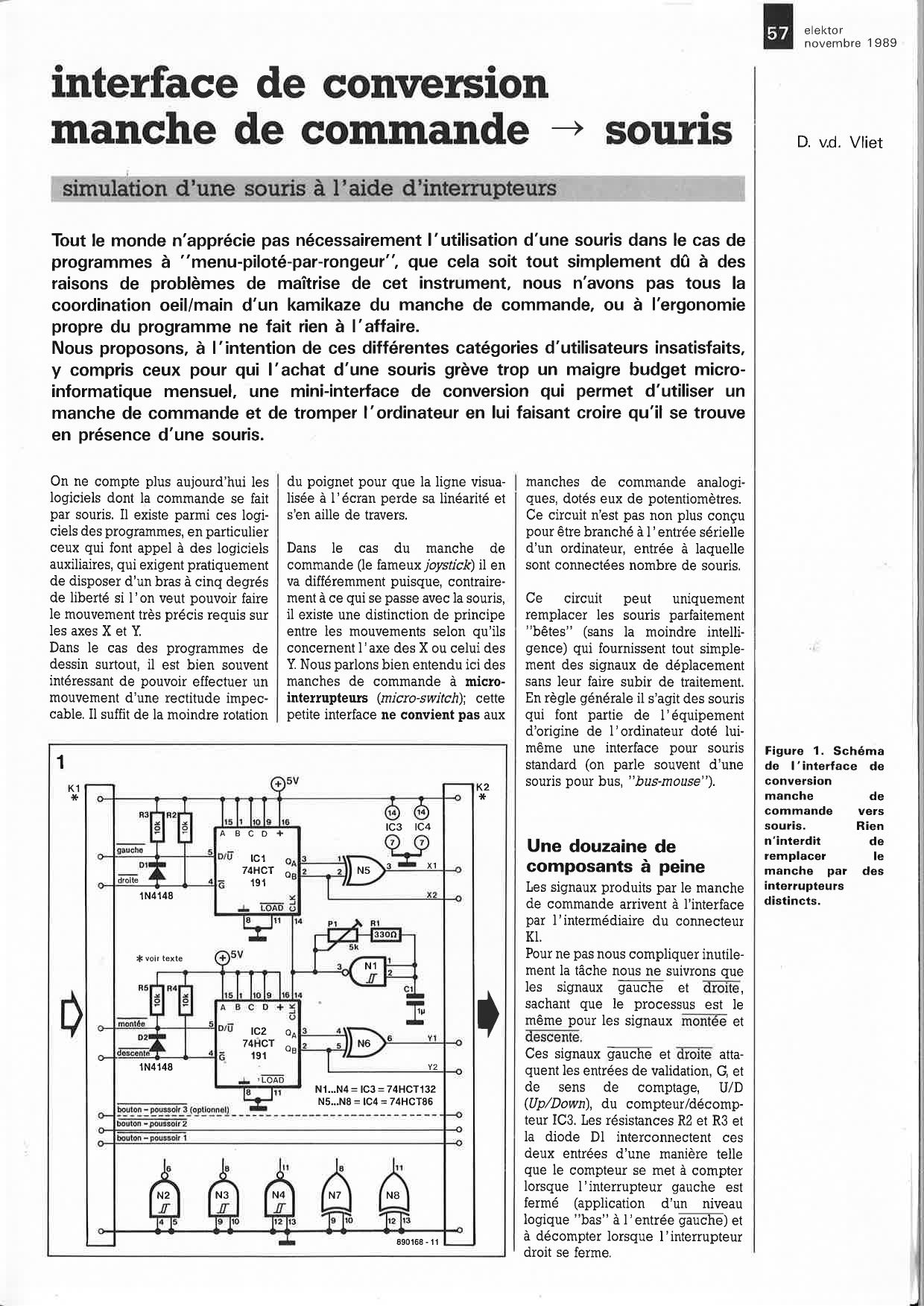 interface de conversion manche de commande ~ • sou.ris