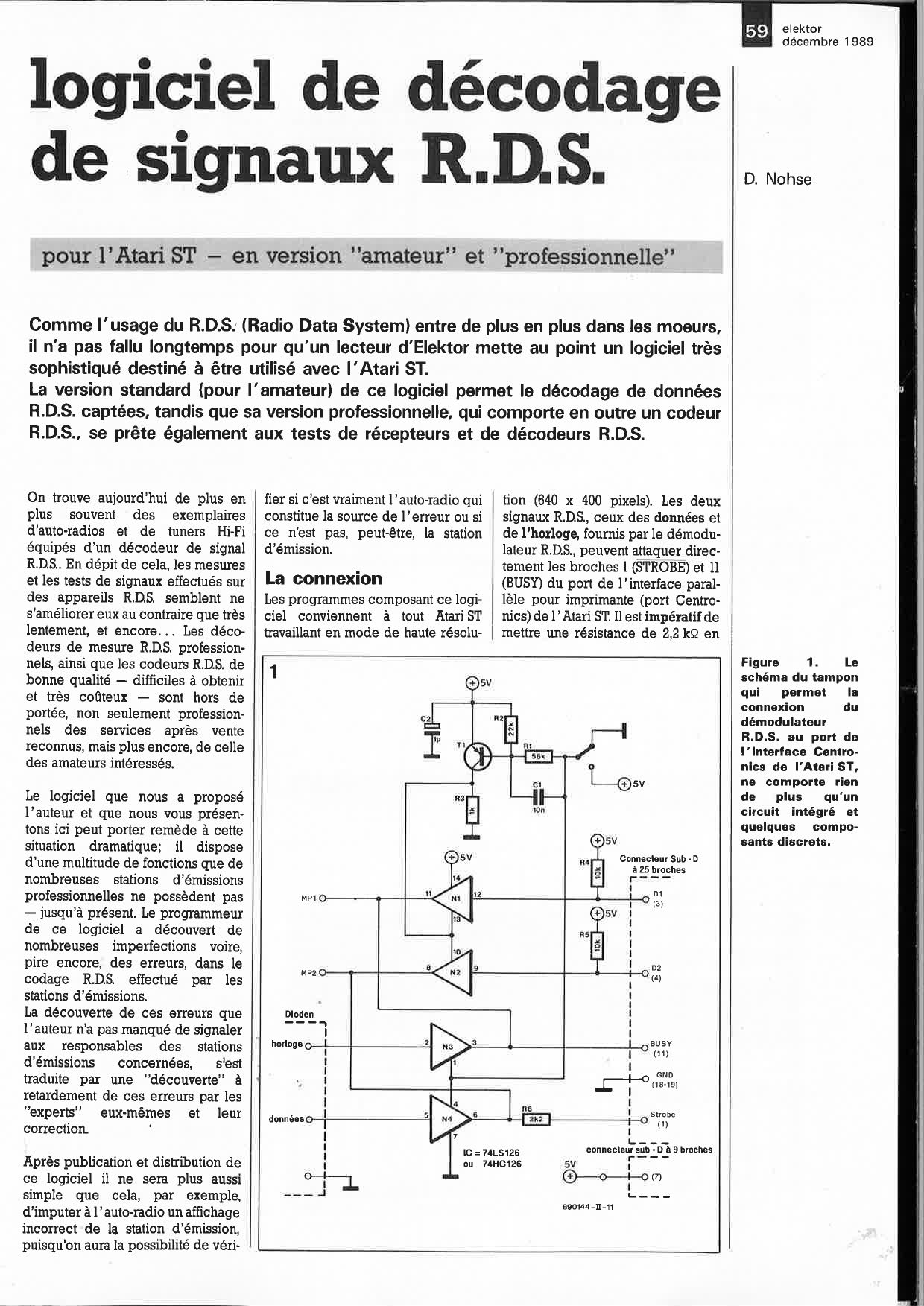 logiciel de décodage de ,signaux R.ns.