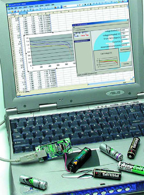 Petit analyseur de piles/accus LR6/AA