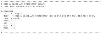 SCAP - programmateur AVR simple