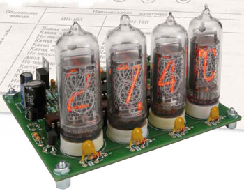 thermomètre hygromètre à tubes Nixie