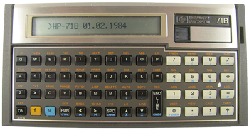 calculatrice Hewlett Packard 71B (1984)