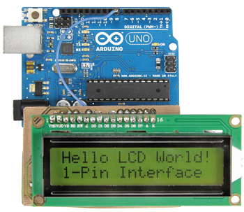 interface LCD mono-fil