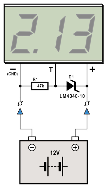 instrument de surveillance pour batterie de 12 V