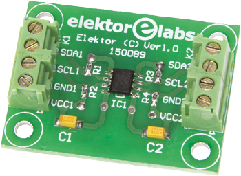 isolateur universel pour bus I²C avec adaptateur de niveau